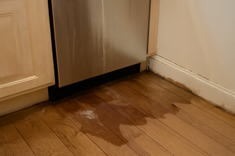 Dishwasher Leak Water Removal