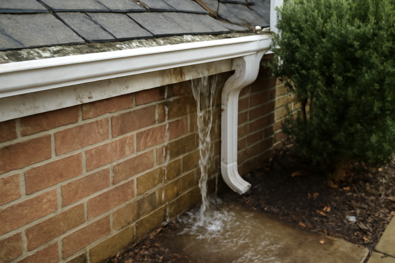 Gutter Overflow Water Removal