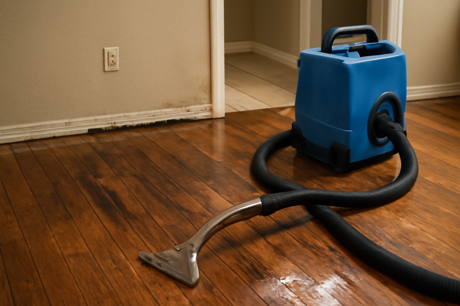Hardwood Floor Water Extraction in Barrett, TX