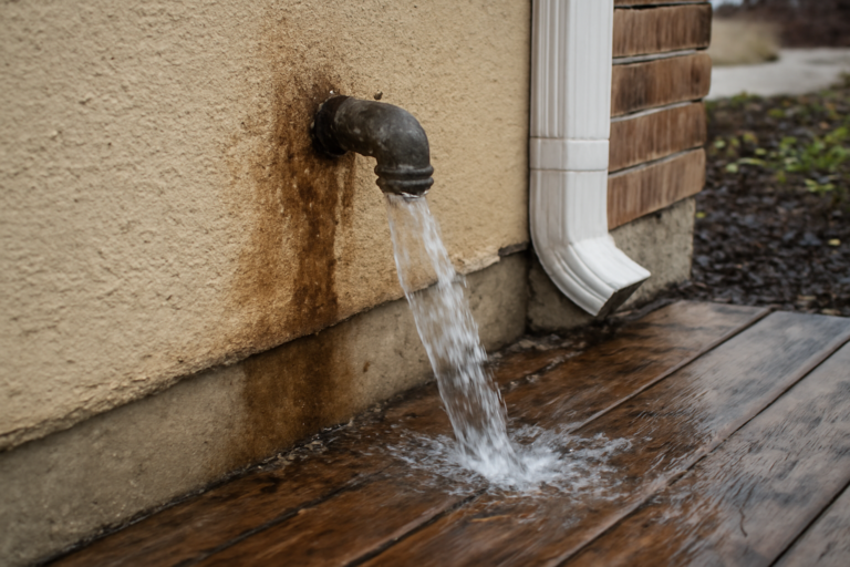 Leaking Pipe Water Removal