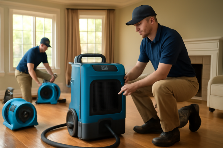 Water damage restoration service