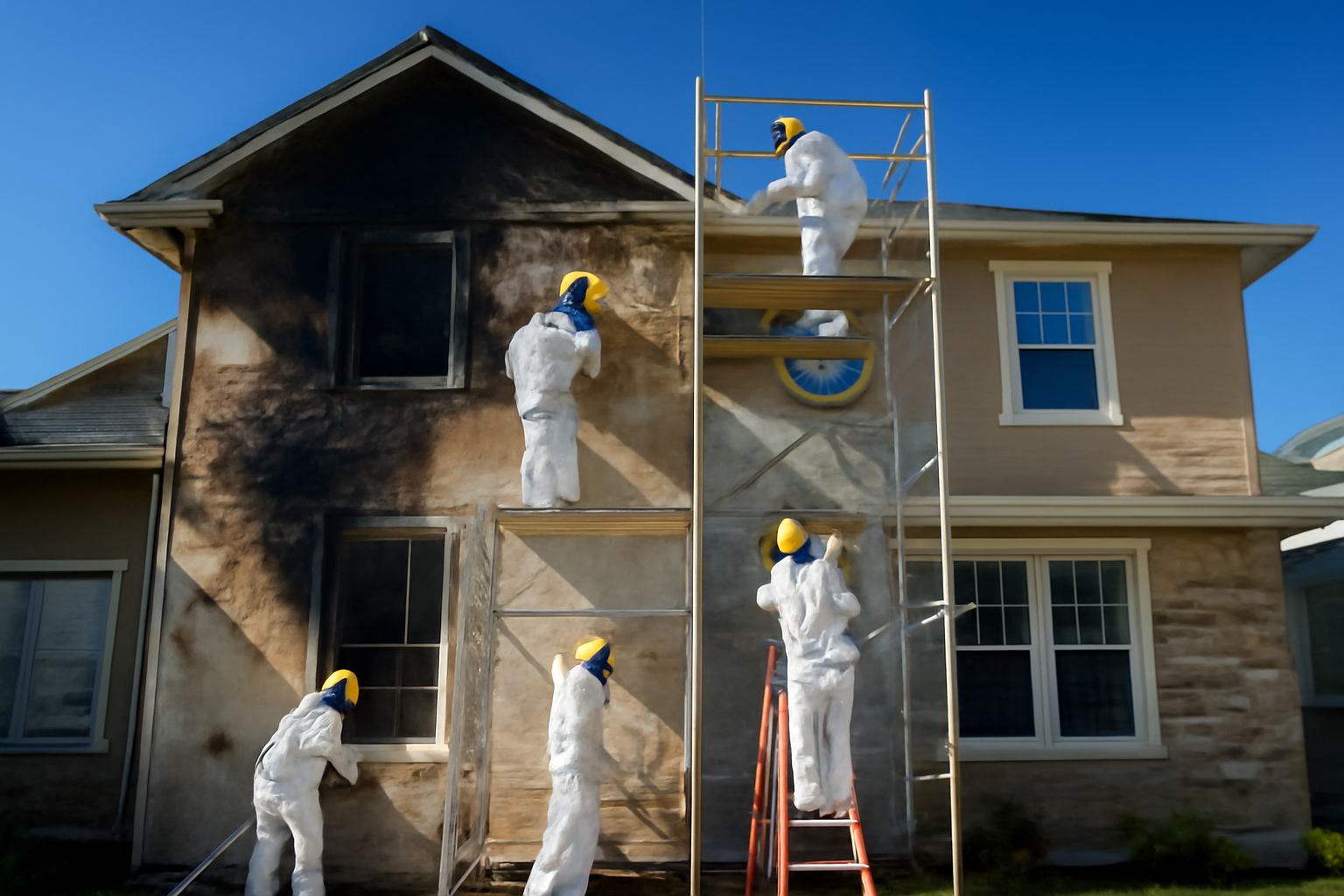 Fire damage restoration service
