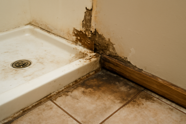 Shower Pan Leak Water Removal